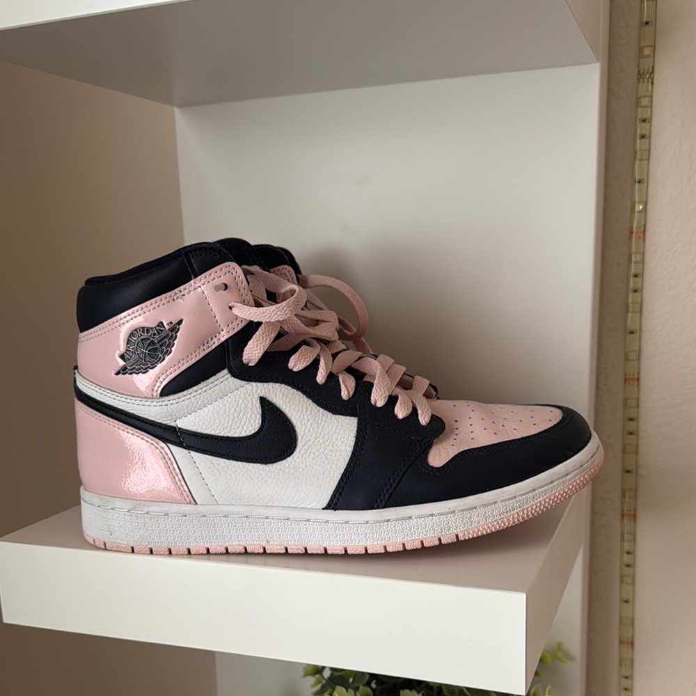 Jordan Women's High-Top Sneakers - Black and Pink